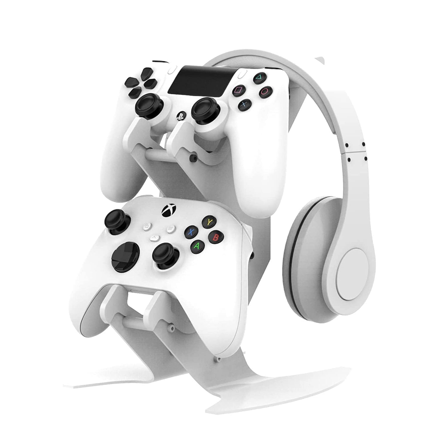 NBCP Controller Stand, Headphone Holder, Universal Adjustable Game Controller Headset Hanger Mount for All Universal Gaming PS5 Accessories, Xbox Sony