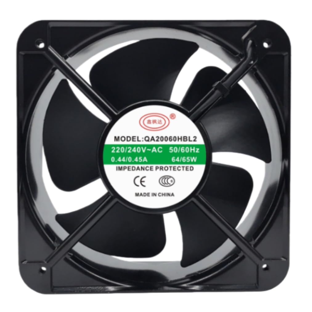 QA20060HBL2 20060 2-Wire Fan 200MM 220/240V 0.44/0.45A 20CM Cooling Fan