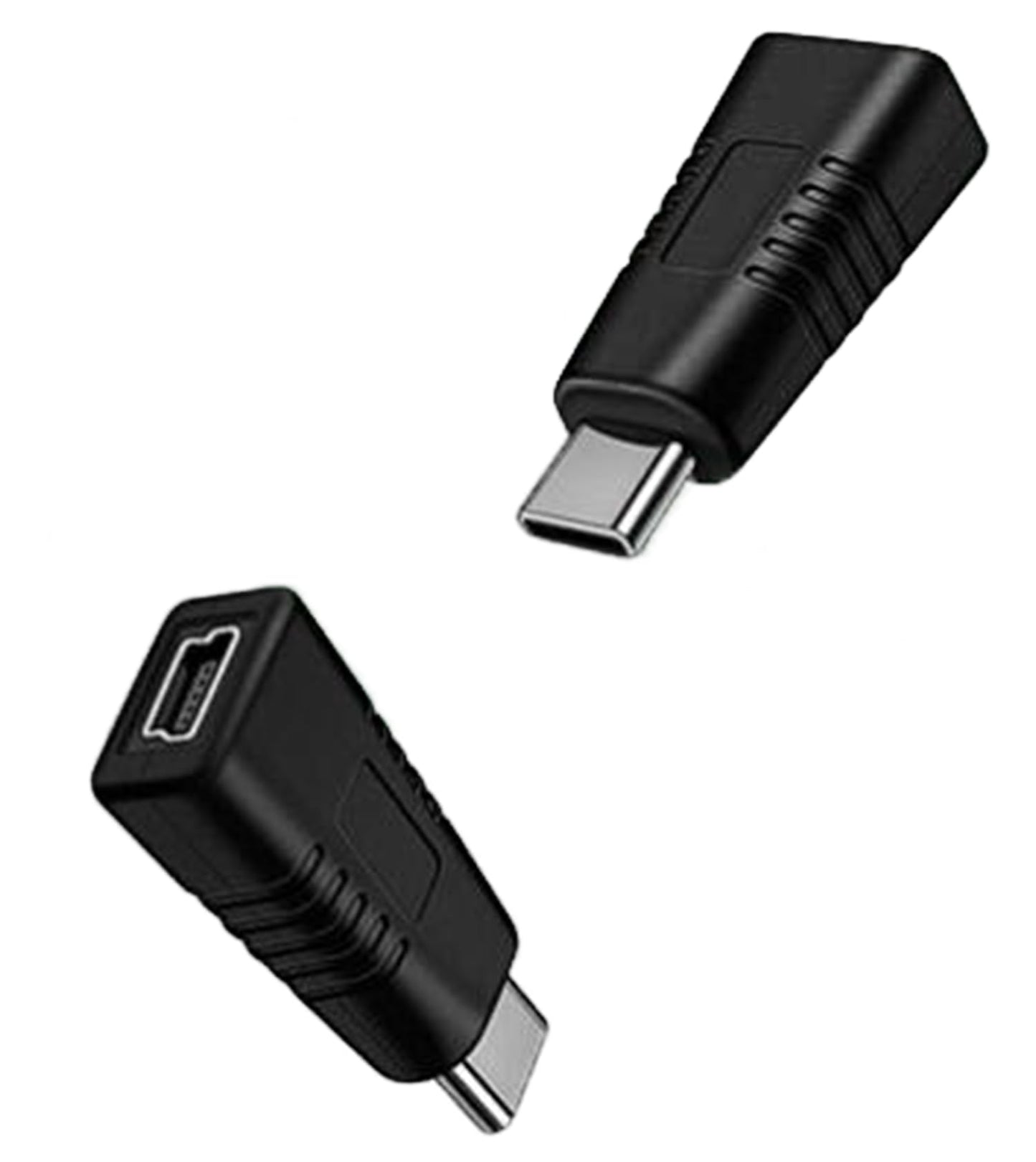 MTUERANC USB C to Mini USB Adapter [2 Pack], Type C Male to Mini USB Female Adapter Suitable for in Car Dashcam, Camera, Etc