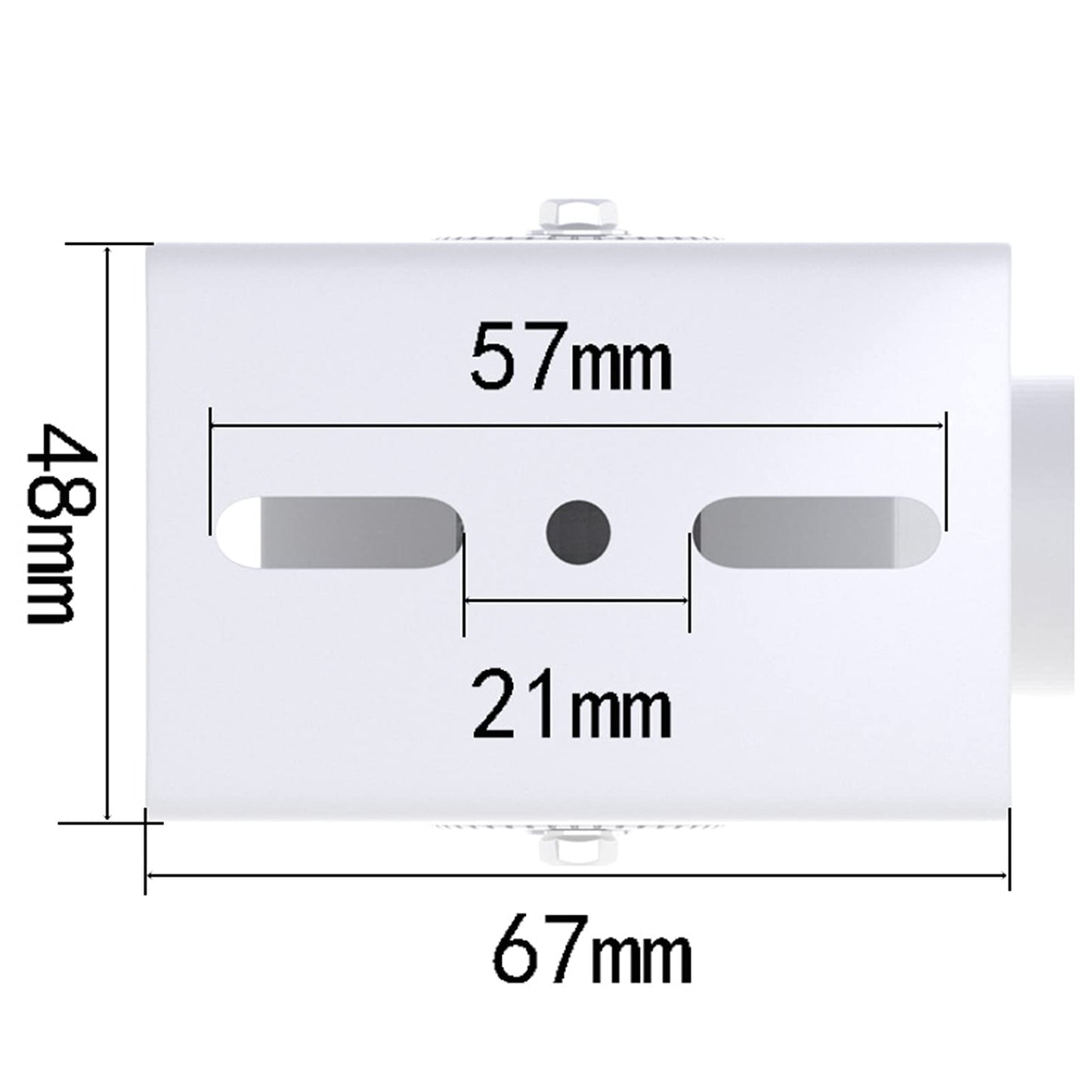 WiTi Extendable Mounting Pole for Security Surveillance Cameras,15.7-23.6 inch Adjustable Ceiling Mount Bracket for CCTV IP Camera,Outdoor Indoor