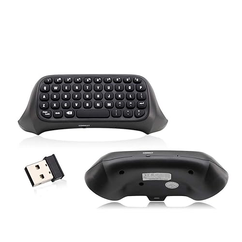 OSTENT 2.4GHz Wireless Chat Gamepad Message Keyboard for Microsoft Xbox One/S/X Controller