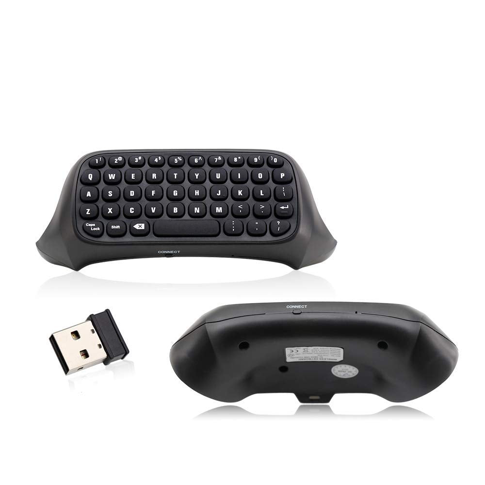 OSTENT 2.4GHz Wireless Chat Gamepad Message Keyboard for Microsoft Xbox One/S/X Controller