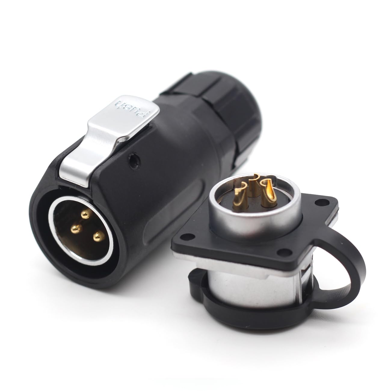 SZJELEN XHP20 30A 500V 3Pin Power Industrial Cable Connector,Waterproof Aviation Connector,Electrical Wire Plug and Socket (3Pin, Plug Male &Socket