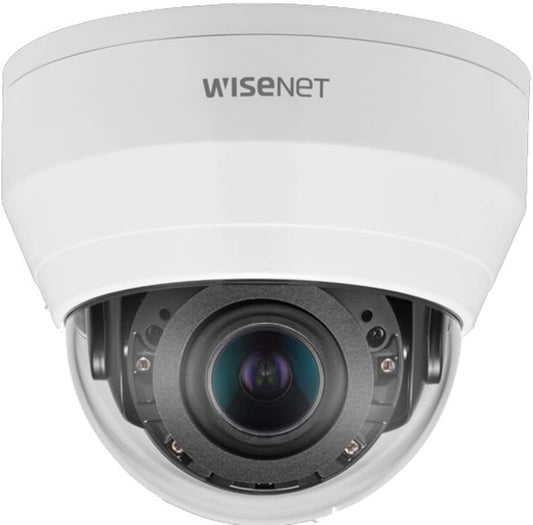 HANWHA | QND-8080R | 5 MP Indoor Network IR Dome Camera with 3.2~10mm (3.1x) Motorized varifocal Lens, RJ45 Connection