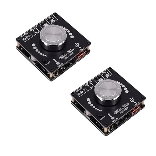 senzooe ZK-1002M Mini 2.0 100Wx2 5.0 Power Audio Amplifier Board Stereo Amp Amplifier AUX USB 2 Pieces