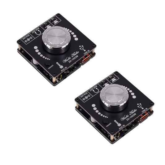 senzooe ZK-1002M Mini 2.0 100Wx2 5.0 Power Audio Amplifier Board Stereo Amp Amplifier AUX USB 2 Pieces