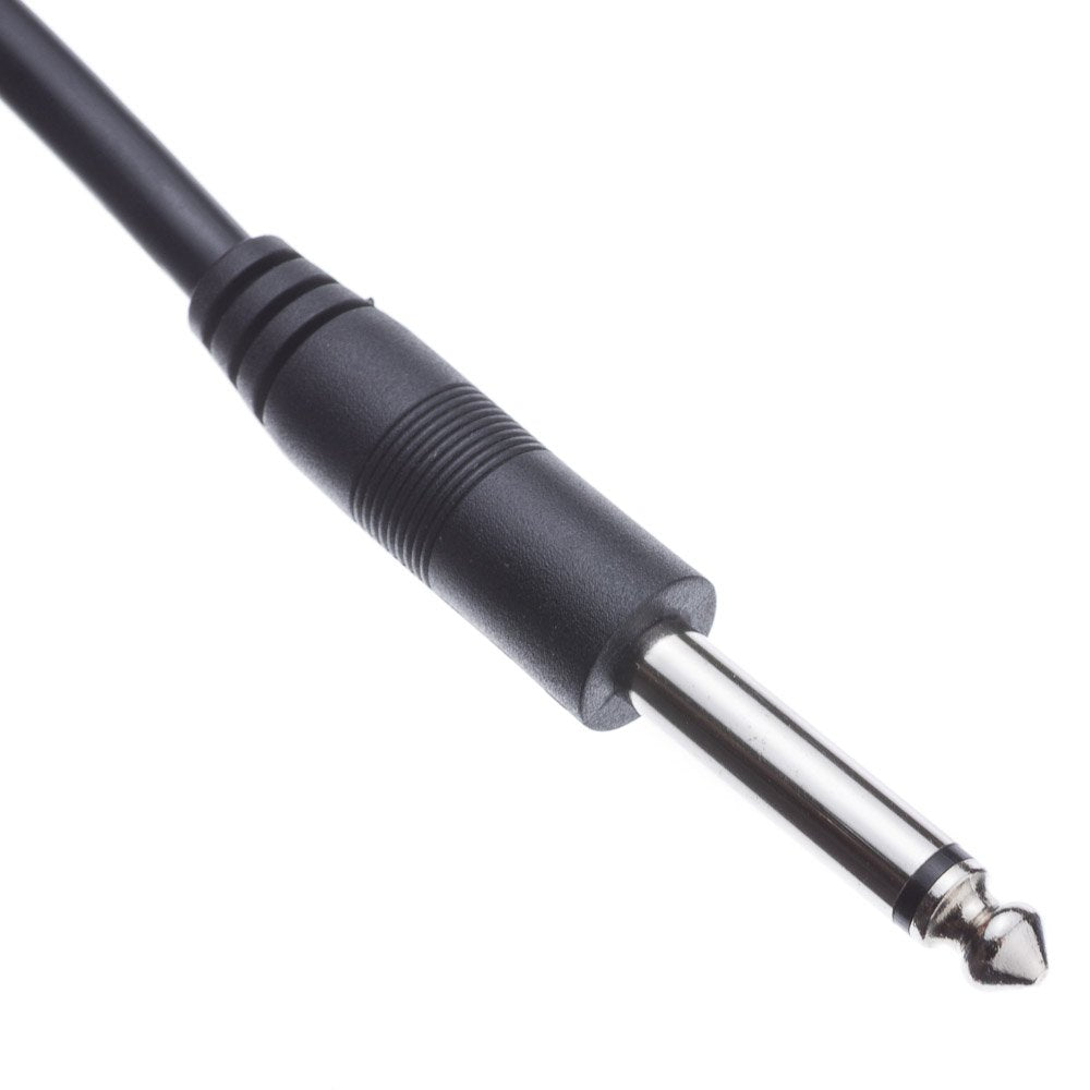 CableWholesale 3-Pin XLR Female to 1/4" Mono Male Audio Cable, 24 AWG Microphone Cable, 15 feet