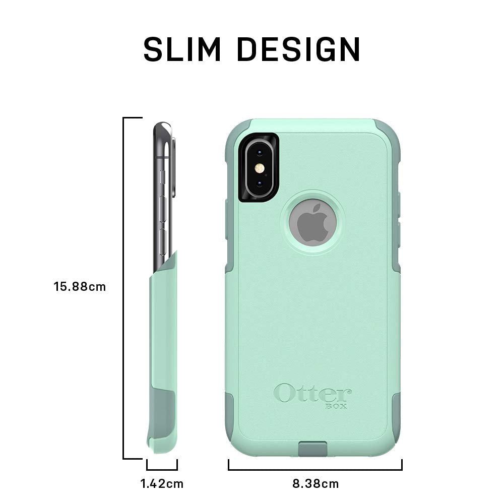 OtterBox iPhone XR Commuter Series Case - BESPOKE WAY (BLAZER BLUE/STORMY SEAS BLUE), Slim & Tough, Pocket-Friendly, with Port Protection