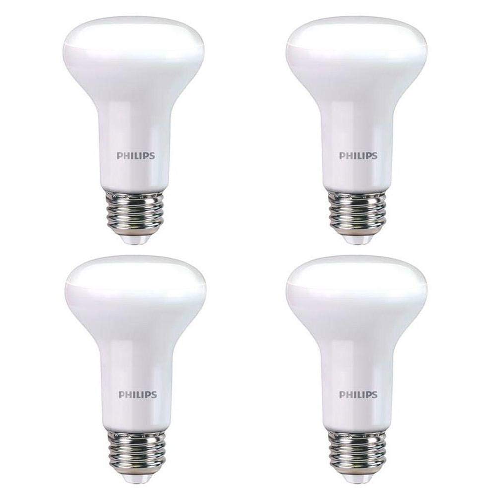 Philips 456995 45W Equivalent Soft White R20 Dimmable with Warm Glow Light Effect LED Light Bulb 4 Pack