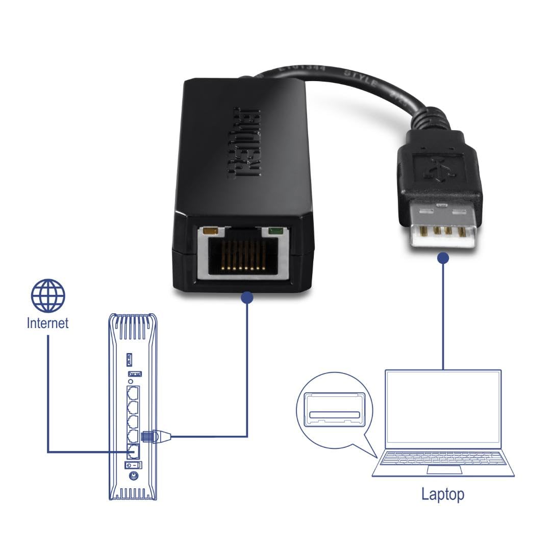 TRENDnet USB 2.0 to Fast Ethernet Adapter,TU2-ET100