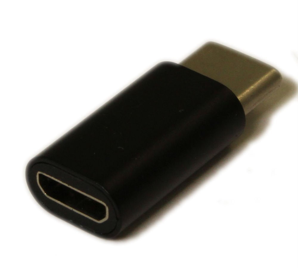 My Cable Mart USB 3 Type-C Male to Micro B Female Adapter, Black
