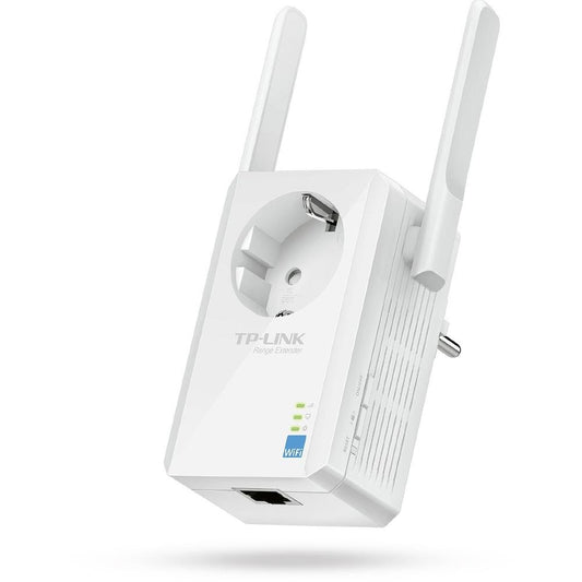 TP-Link TL-WA860RE IEEE 802.11n 300 Mbps N300 Universal Wi-Fi Wall Plug Range Extender with External Antennas and AC Pas