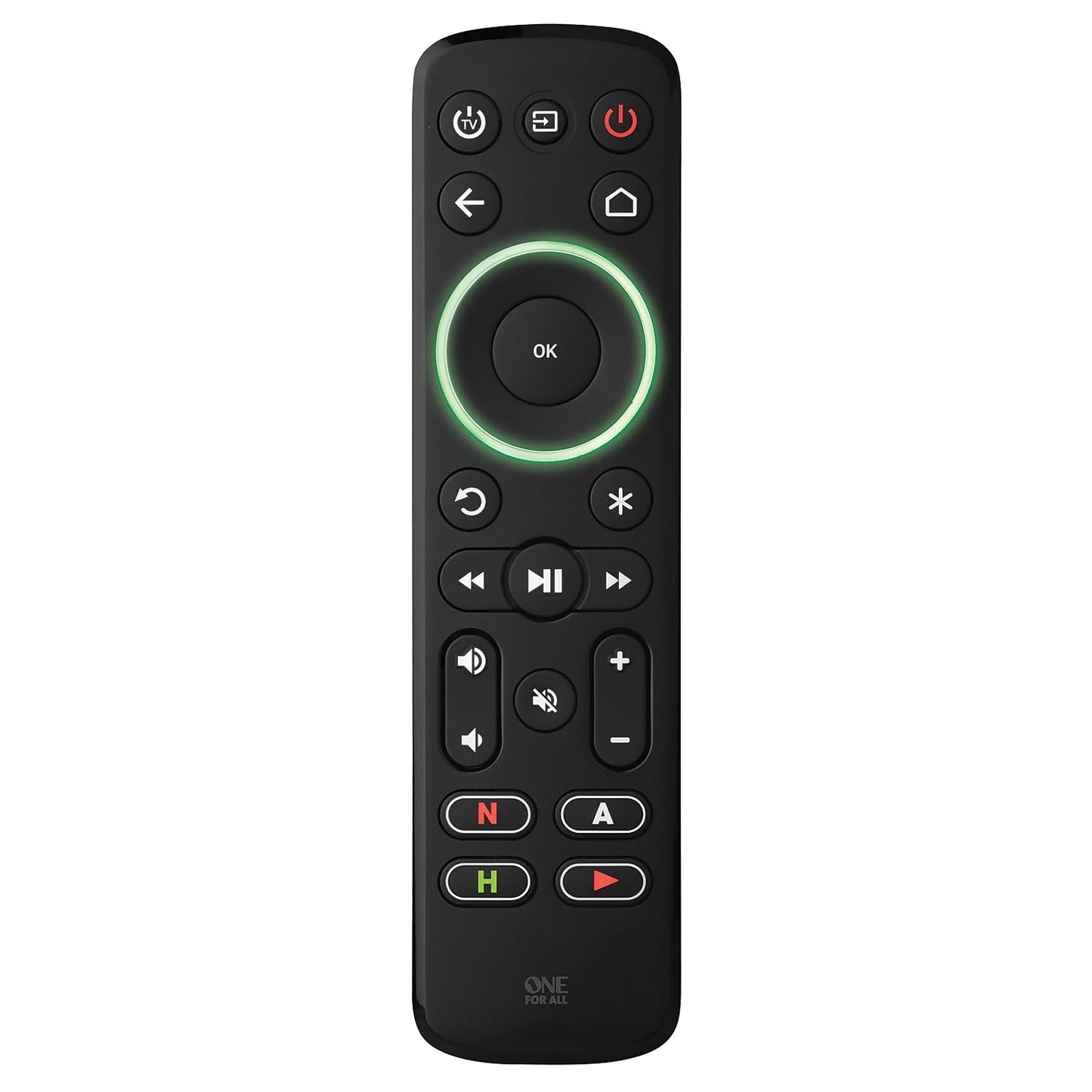 One For All Streamer Remote (New, in Retail Packaging) - Controls up to 3 Devices - (IR) - Control Your Streamer Box, TV and Sound bar - Learning