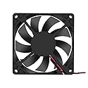 Dorhea 80x80x15mm Fan 12V 2Pin DC 8015 Brushless Cooling Case Fan for Cooling PC Computer Case CPU Radiator Cooler Fan 2Pin