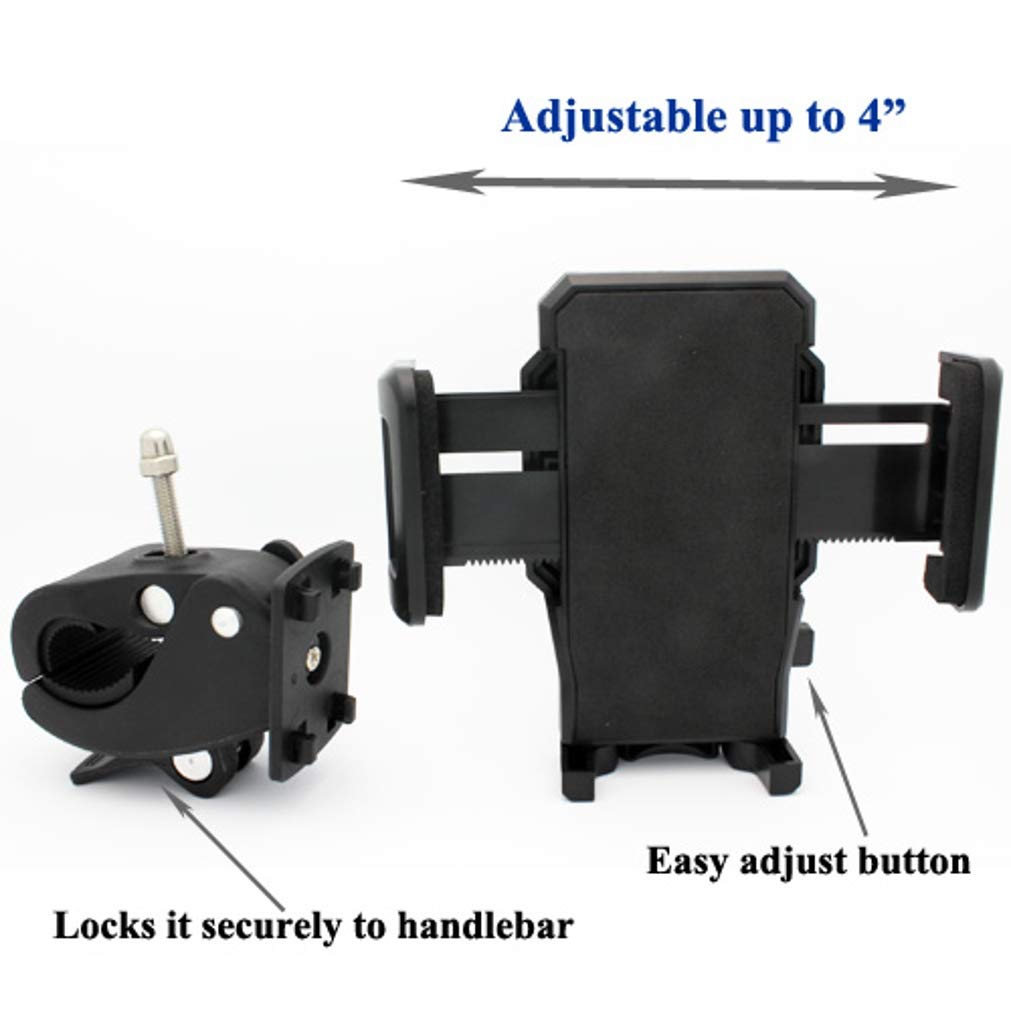 Fonus Handlebar Bicycle Mount for Galaxy A03s A13 A14 A23 A53 A54 5G Phones - Holder Bike Cradle Dock Swivel L8B Compatible with Samsung Galaxy