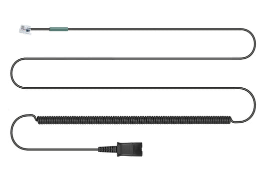 QD Headset U10P RJ9 Adapter Cable for Plantronics QD (Quick Disconnect) Wired to RJ9 Headset Cord Compatible with Polycom VVX Avaya Plantronics