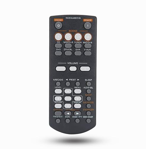 RAV28 WJ40970EU Replacement Remote Control for Yamaha Home Theater AV Receiver RAV34 RAV250 RX-V361 RX-V365 RX-V365BL RX-V363 RX-V463 HTR-6030