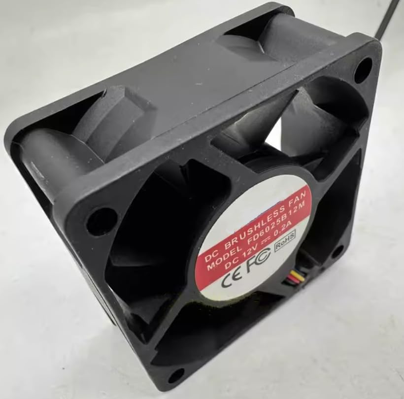 FD6025B12M DC 12V 0.2A 60x60x25mm 4-Wire Cooling Fan