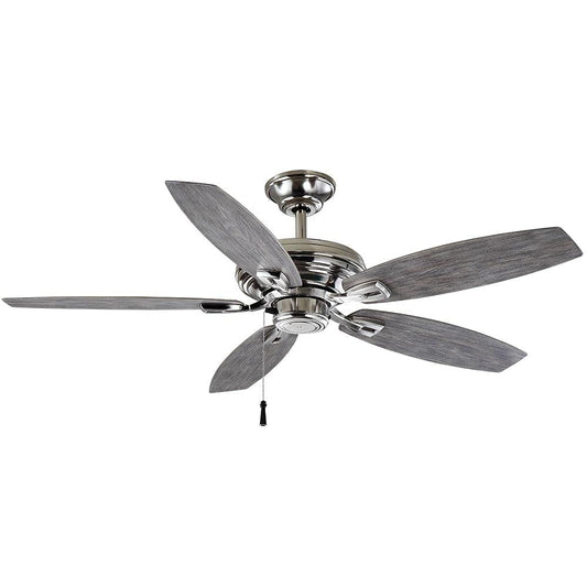 North Pond 52 in. Outdoor Polished Nickel Ceiling Fan