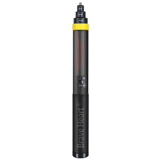 3m Selfie Stick 9.8ft Carbon Fiber Extended Invisible Selfie Stick for Insta360 X5/X4/X3/X2/ONE R/RS/X & GO 2 - Action Camera
