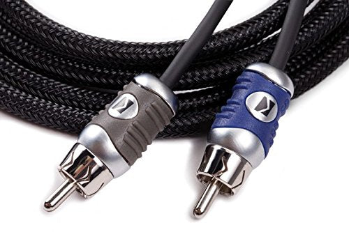 KICKER 46QI26 Q-Series 2-Channel RCA Interconnects, 6.0 Meter