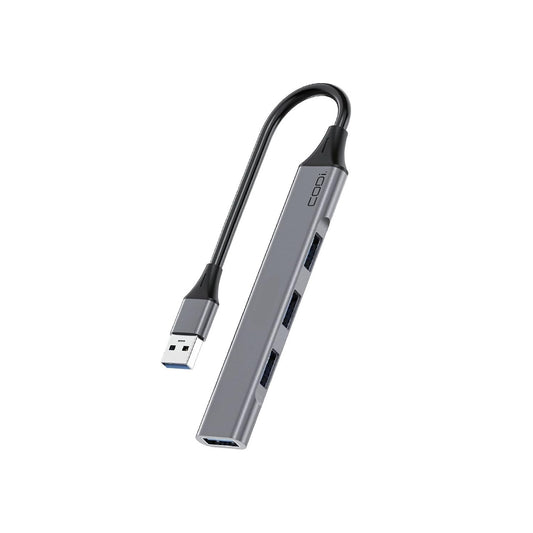 Codi A01113 Slim Usb-a 4port Hub Perp X4 Usb-a Ports Grey