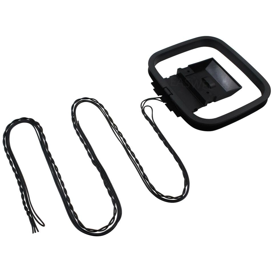 AM/FM Loop antenna with 3-pin connector Fit for Sharp XL-30 XL-HP500 CD-BA300
