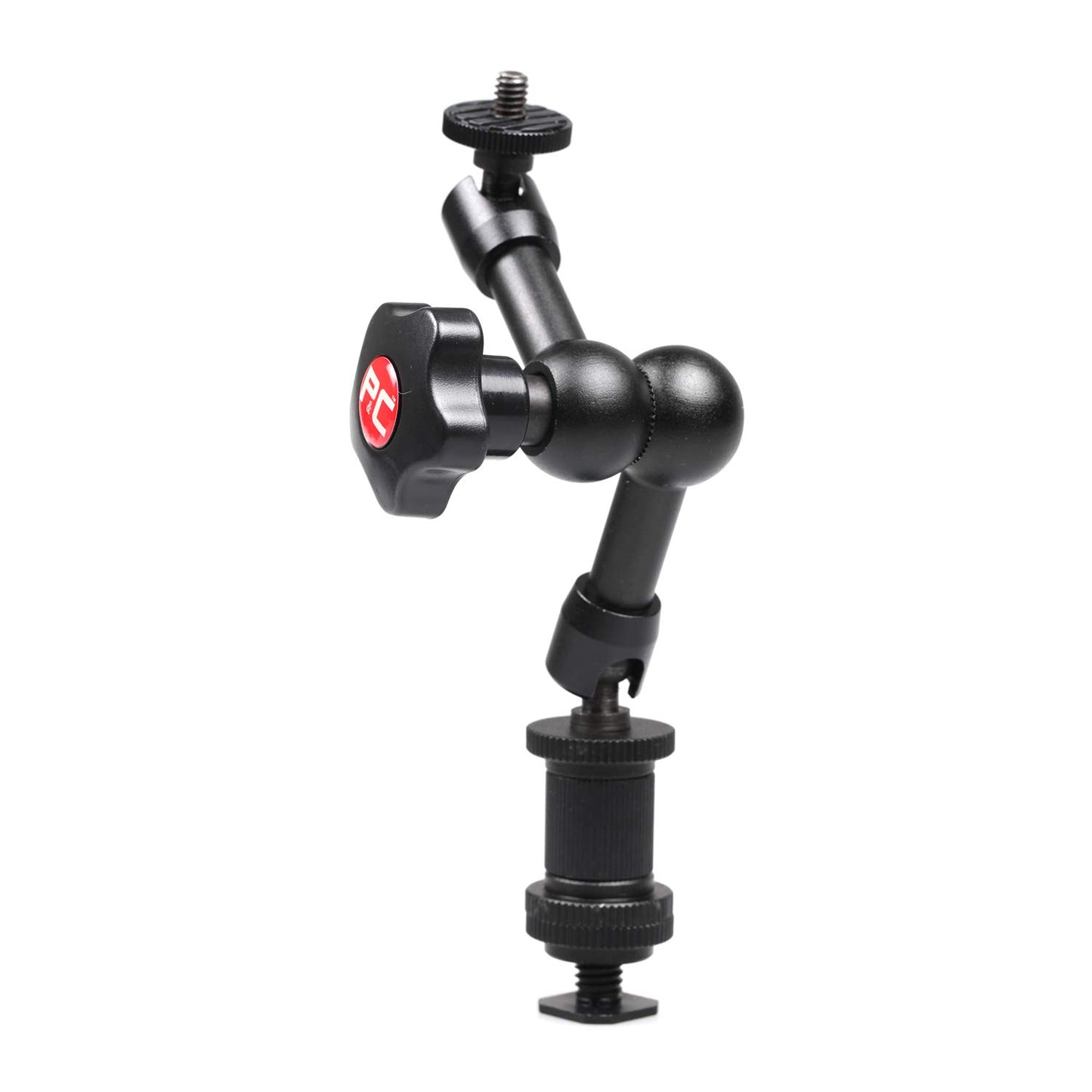 7" Friction Arm 360 Degree Adjustable with Cold Shoe Mount 1/4" Tripod Screw for DSLR Camera Rig, LCD Monitor, DV Monitor, LED Lights, Flash Light