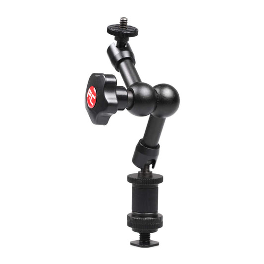 7" Friction Arm 360 Degree Adjustable with Cold Shoe Mount 1/4" Tripod Screw for DSLR Camera Rig, LCD Monitor, DV Monitor, LED Lights, Flash Light