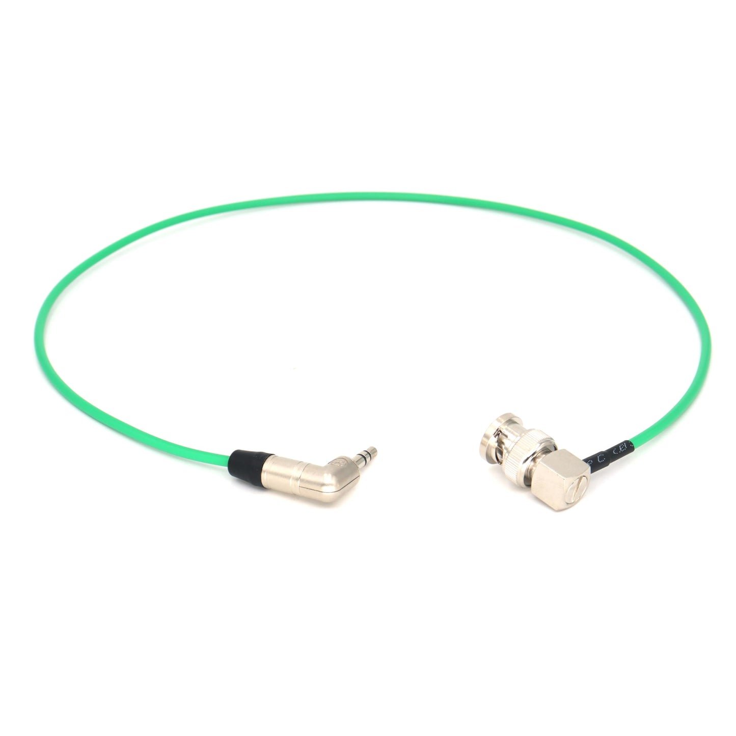 SZYingXian Timecode Cable Elbow 3.5mm to Straight/Right Angle BNC/SDI Cord for Canon C300/500, ARRI Amira, Zoom F8/F4, Blackmagic Pyxis, Sony Venice