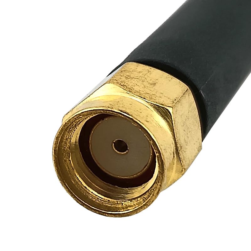 QAREQU Small Wireless Antenna (2-Pack) 2.4GHz 5.8GHz 2dBi RP-SMA Hole for WiFi Bluetooth Computer PC Network LAN