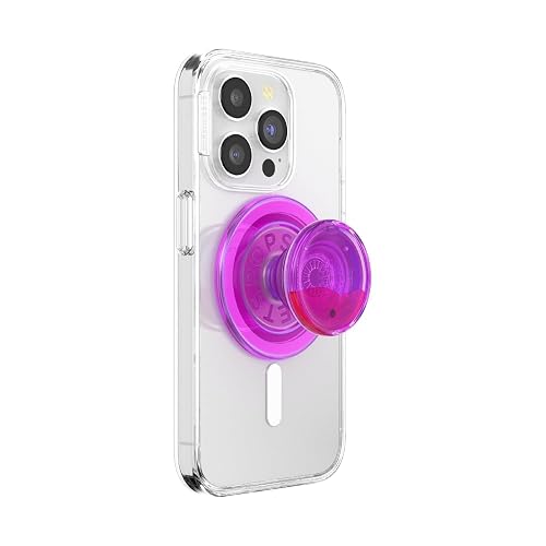 PopSockets Phone Grip for MagSafe, Magnetic Holder, Phone Stand, Hot Pink - Lava Lamp Aviation