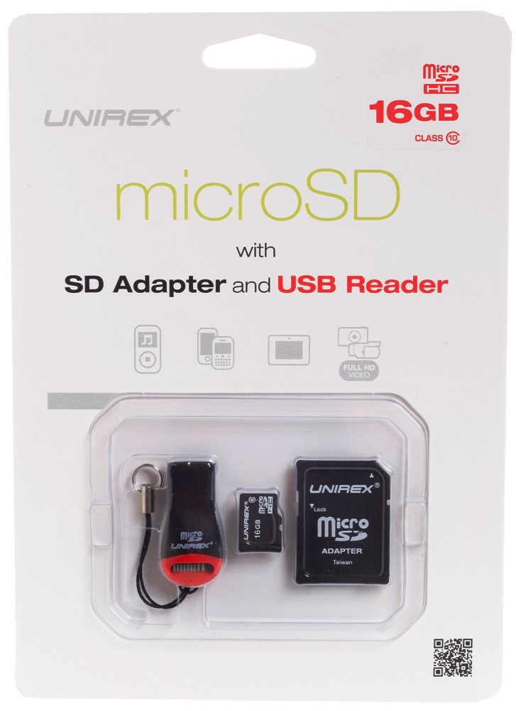 16GB Connect All Devices Adapter Kit - Keychain Compatible - Micro SD Memory Card, USB Reader & SD Card Adapter - Use with Tablet, Computer, Laptop
