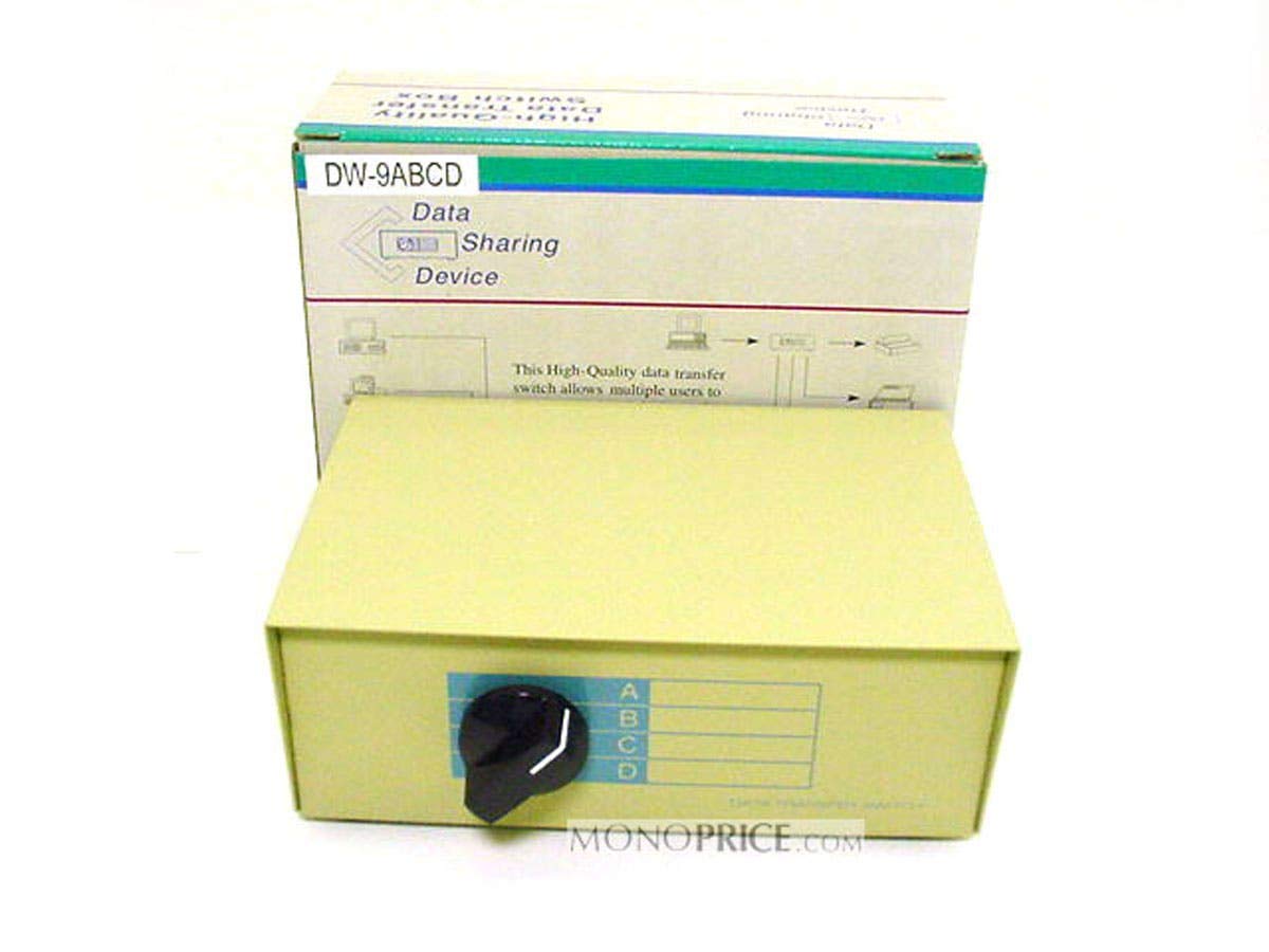 Monoprice 101343 DB9 Female ABCD 4 Way Switch Box