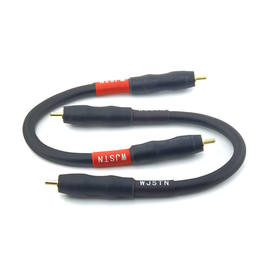 WJSTN RCA to RCA Audio Cable RCA Male to Male Stereo Audio Cable ? for Home Theater, HDTV, Amplifiers, Hi-Fi Systems 2-Pack (6 inches)