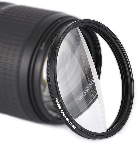 KOGJAERS Lens Filter 82mm Half Bokeh Effects Filters Foreground Blur Camera Filter Creative Photographer's Perfect Photography Set Camera Accessories