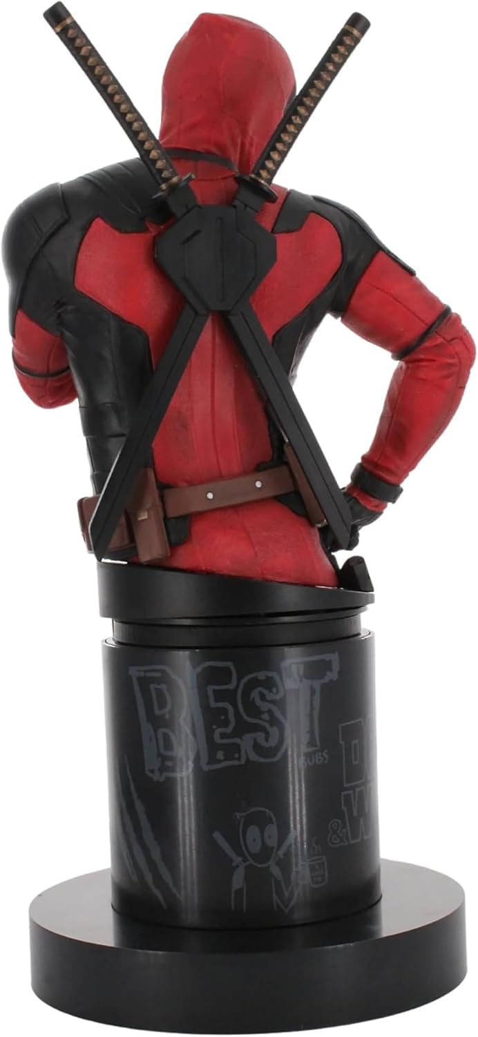 Exquisite Gaming Deadpool 3 Collectible Controller Holder and Phone Stand, Cable Guys Marvel Statue, Officially Licensed Figure