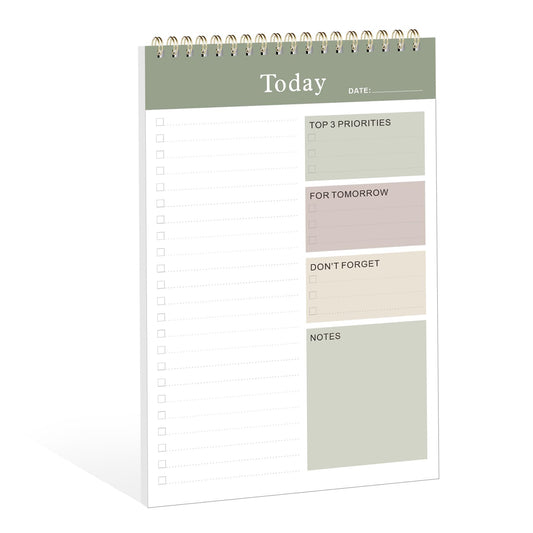 Weekly To Do List Notepad, Undated Planner with 52 Sheets (6.5''x8.9''), Desk Weekly Planner for Women & Man, Home School & Work