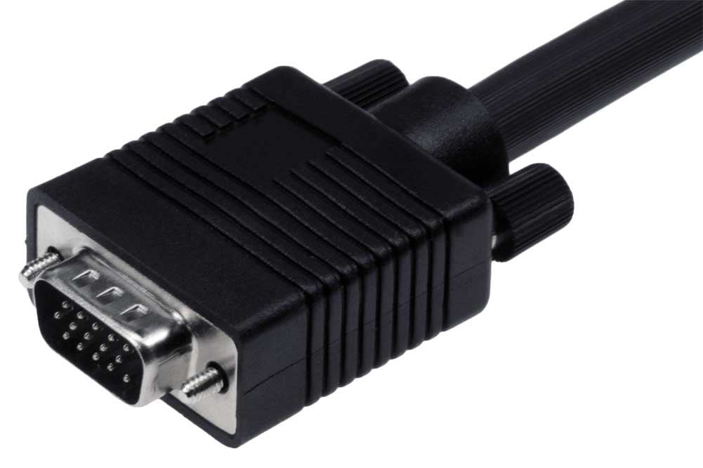 SF Cable, 10ft HD15 SVGA M/F Monitor Extension Cable with Ferrite Bead