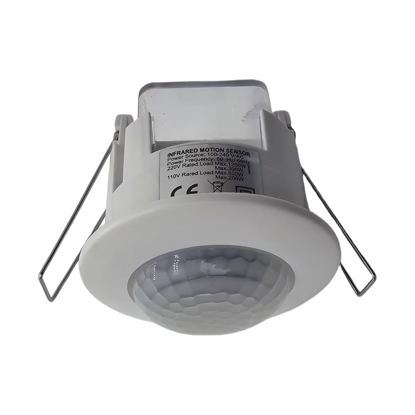Clearhill PIR Motion Sensor, Ceiling Mount, Embedded Infrared Motion Detector, Embedded Occupancy Sensor, 360° Detection, 110V-240V, Adjustable Timer