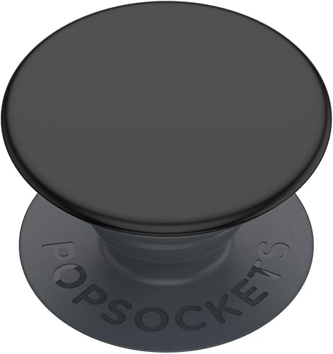PopSockets Phone Grip with Expanding Kickstand, Adhesive Grip - Black