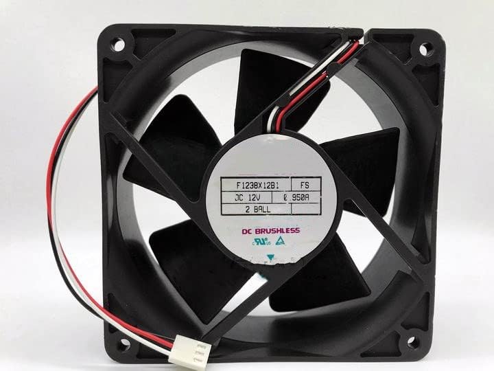F1238X12B1 FS DC12V 0.950A 120x120x38mm 3-Wire Cooling Fan