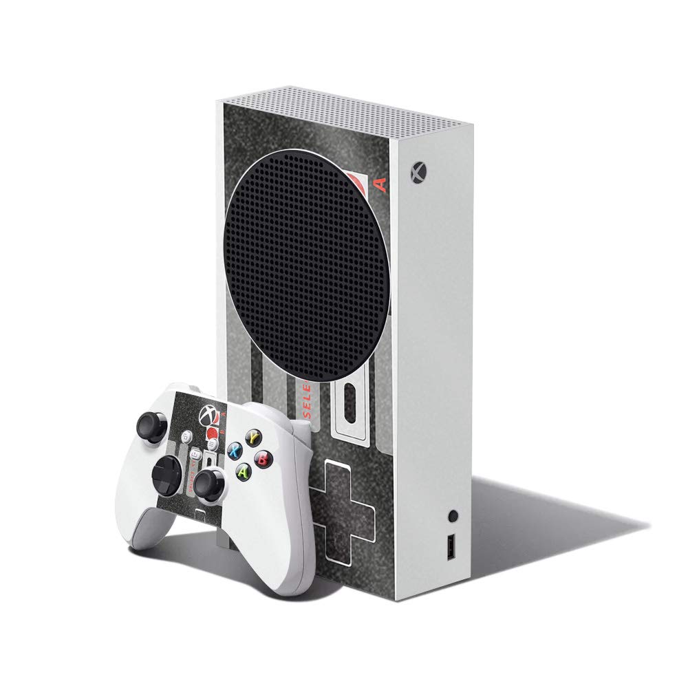 MightySkins Glossy Glitter Skin Compatible with Xbox Series S Bundle - Retro Gamer 3 | Protective, Durable High-Gloss Glitter Finish | Easy to Apply