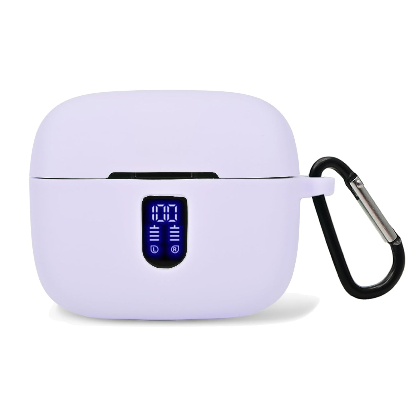 Claiol Premium Silicone Case for TAGRY X08 Wireless Earbuds with Carabiner. (Lavender)