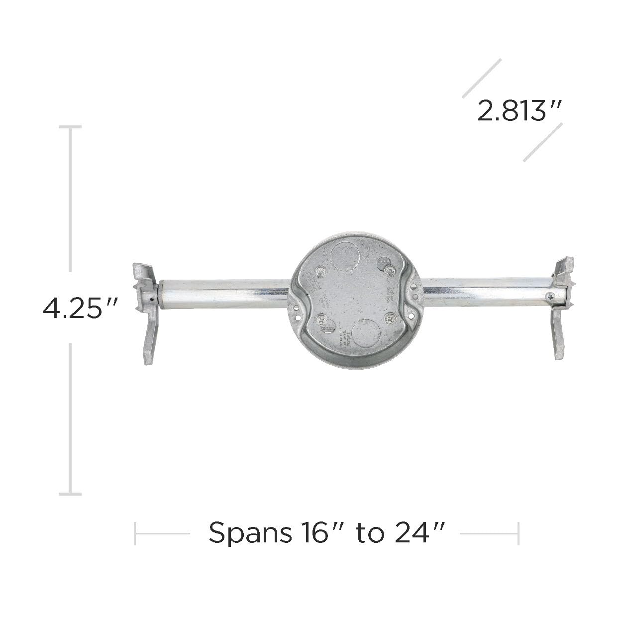 RACO RETRO-BRACE Ceiling Fan Box for Old Work, 1-1/2 in. Deep