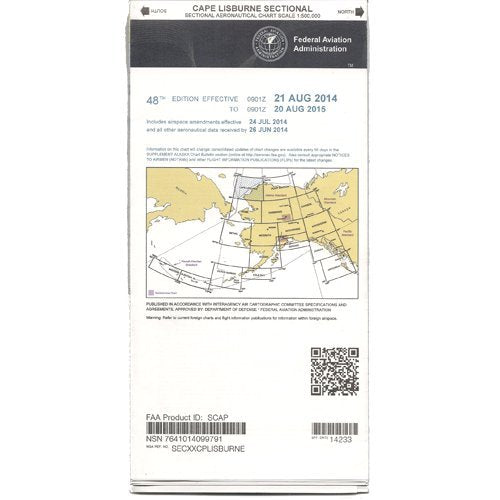 FAA Chart: VFR Sectional Cape LISBURNE SCAP (Current Edition)