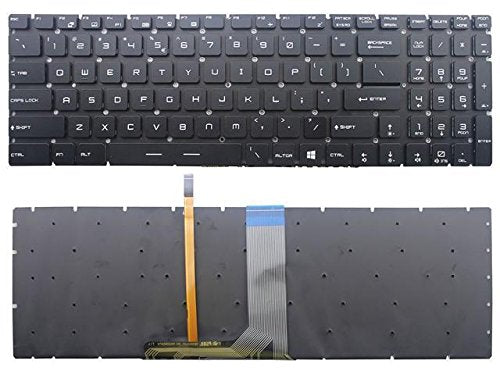 New Replacement for MSI Gaming S1N-3EUS215-SA V143422AK1 V143422AS1 US UI Backlit Keyboard