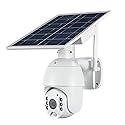 Alptop 100% Wire-Free Wireless Rechargeable Battery Solar Powered Outdoor 1080P Pan Tilt WiFi Security Camera PIR Motion Recording Two-Way Audio IP65