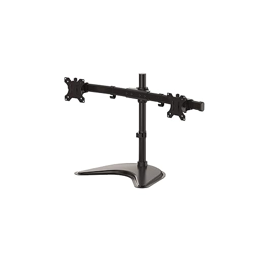 Fellowes 8043701 Professional Series Free Standing Computer Monitor Stand for 2 Monitors with Horizontal Monitor Arms, 27 Inch Monitor Capacity