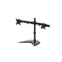 Fellowes 8043701 Professional Series Free Standing Computer Monitor Stand for 2 Monitors with Horizontal Monitor Arms, 27 Inch Monitor Capacity